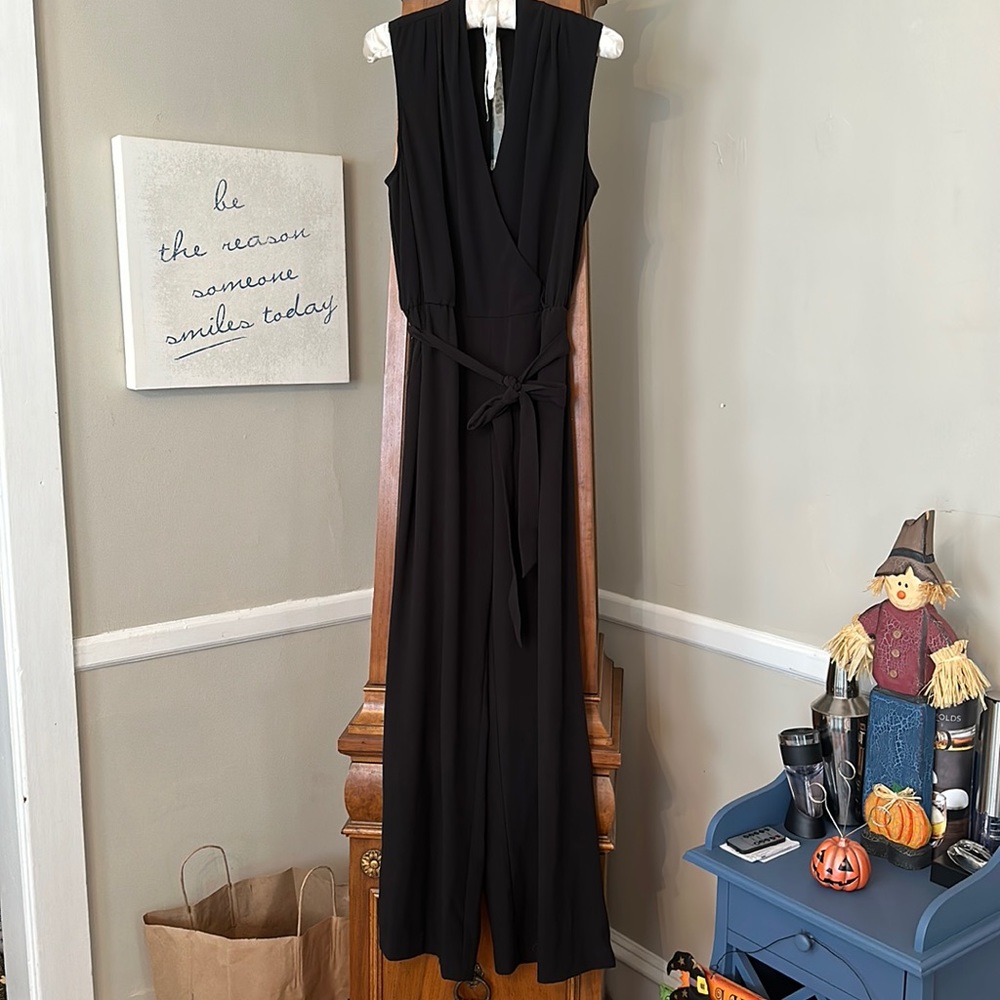 Sleeveless crepe jumpsuit from Banana Republic